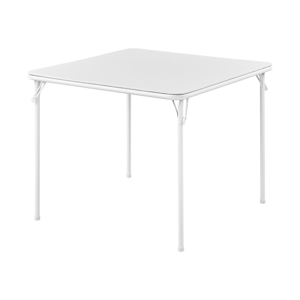 Square Folding Table with Collapsible Legs White Q118132