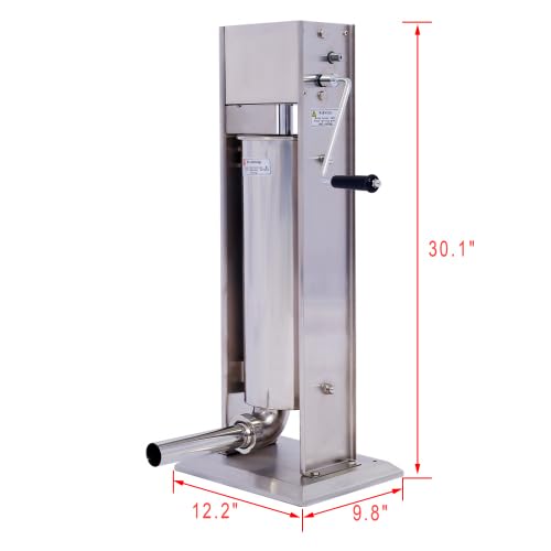Stainless Steel Vertical Sausage Stuffer 15LB L1412