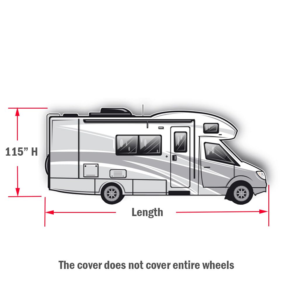 23'-26' Water-Resistant Heavy Duty RV Cover S9899