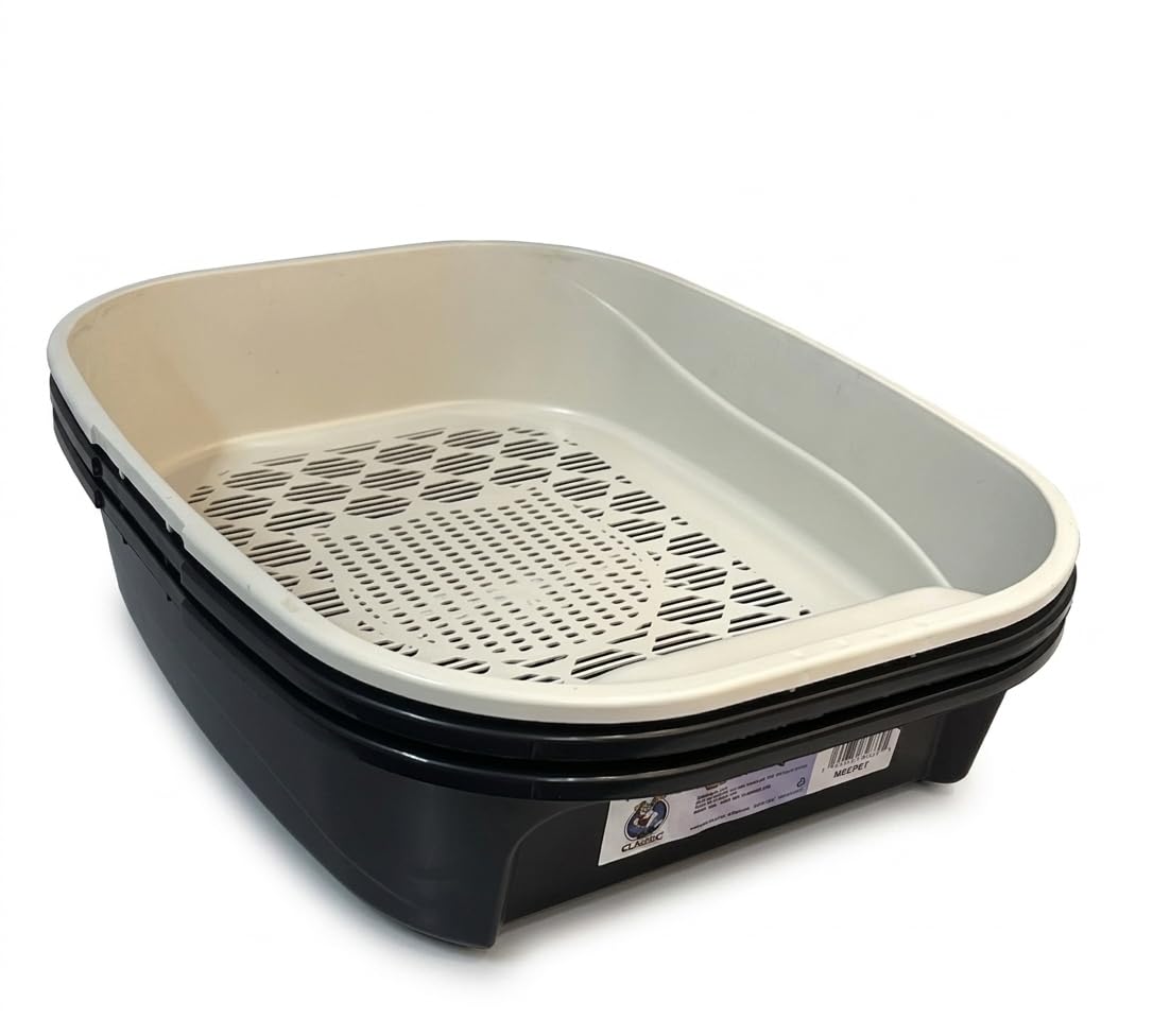 Black Sifting Cat Litter Box Z217