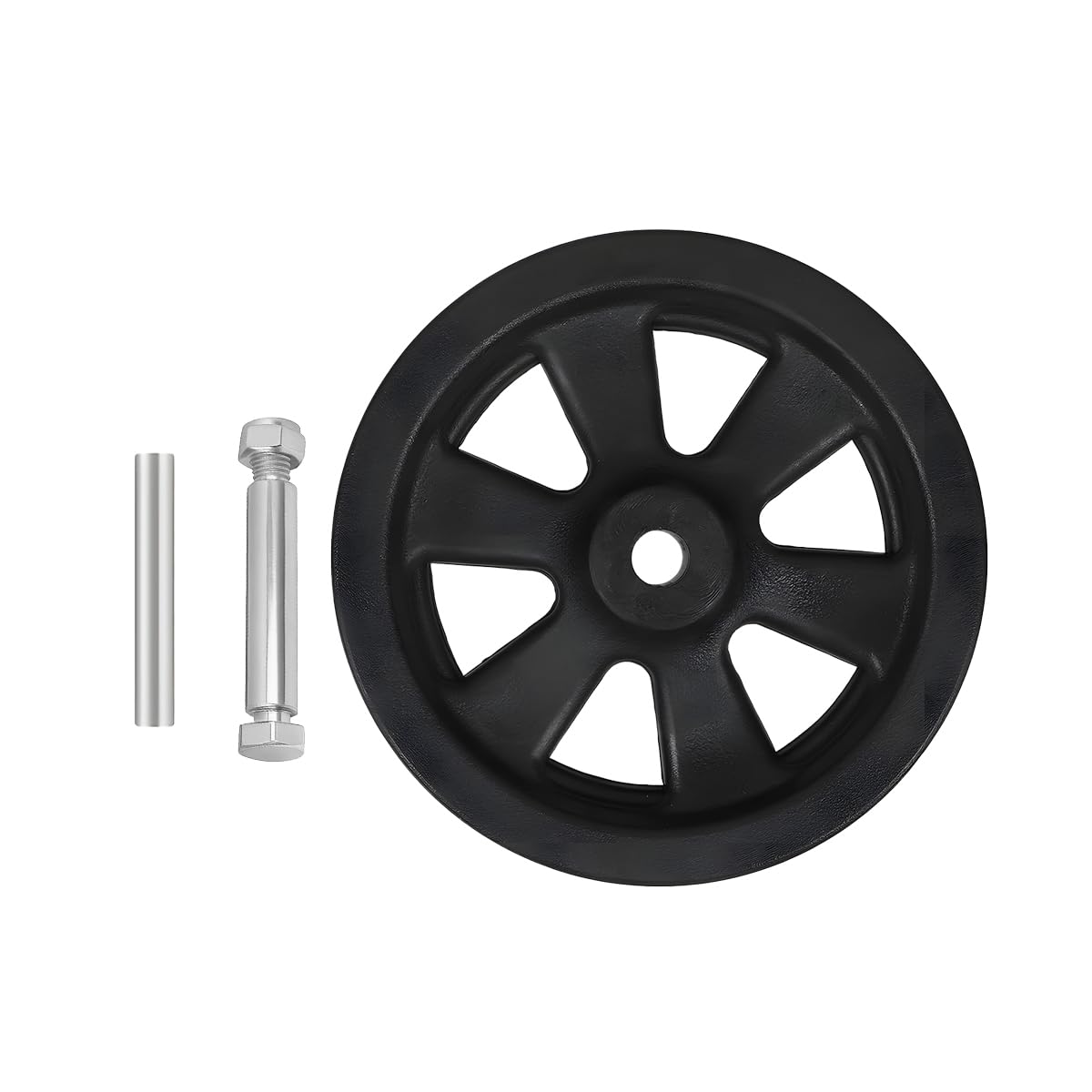 8 Inch Nylon Trailer Jack Caster Wheel with Bolt and Nut Z78082
