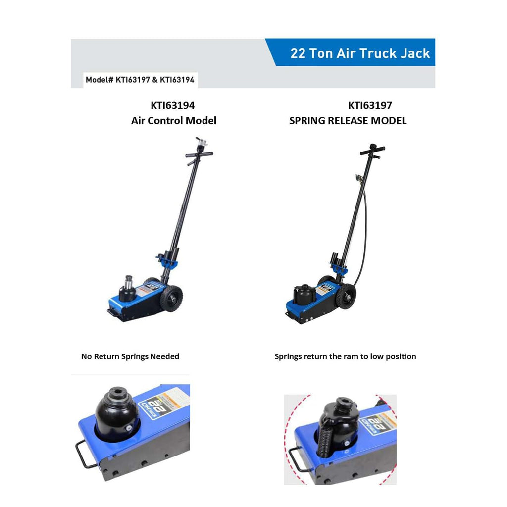 22 Ton Air Hydraulic Truck Jack 44,000 lbs D23634