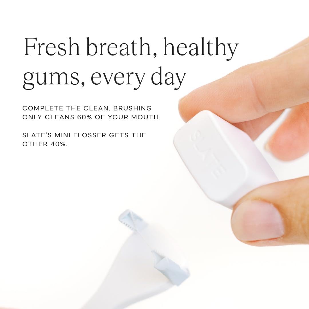 Black and White Reusable Floss Pick 2-Pack M729678
