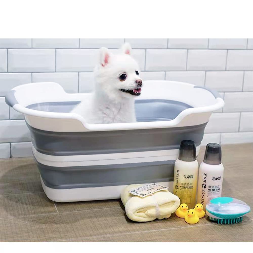 27L Collapsible Pet Bathtub with Drainage Hole V77218