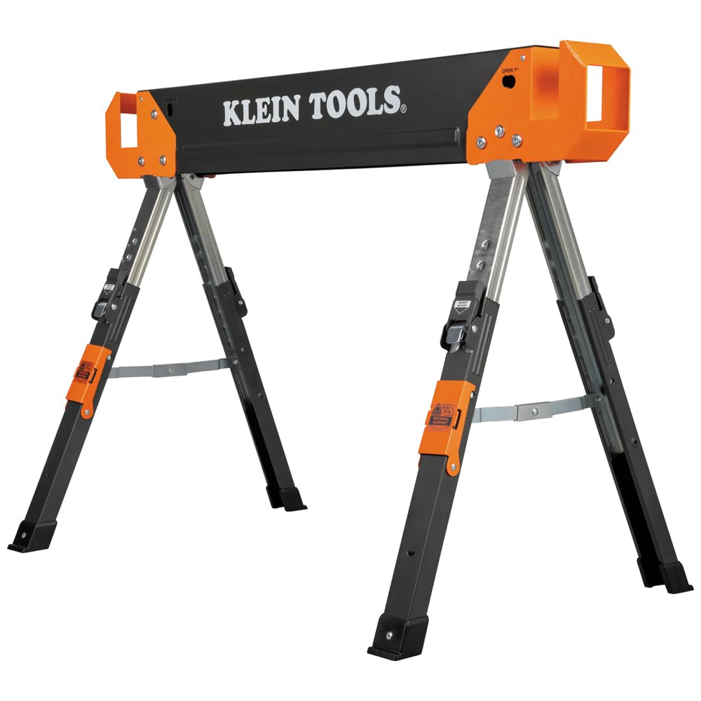 Folding Sawhorse 26-Inch to 32-Inch Adjustable Height 1-Pack S104873