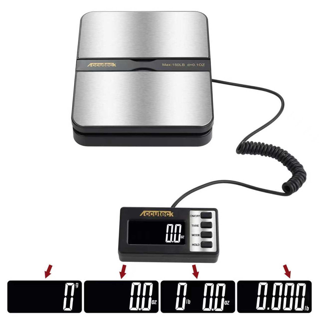 150Lbs 0.1OZ Digital Postal Scale Stainless Steel Q9485