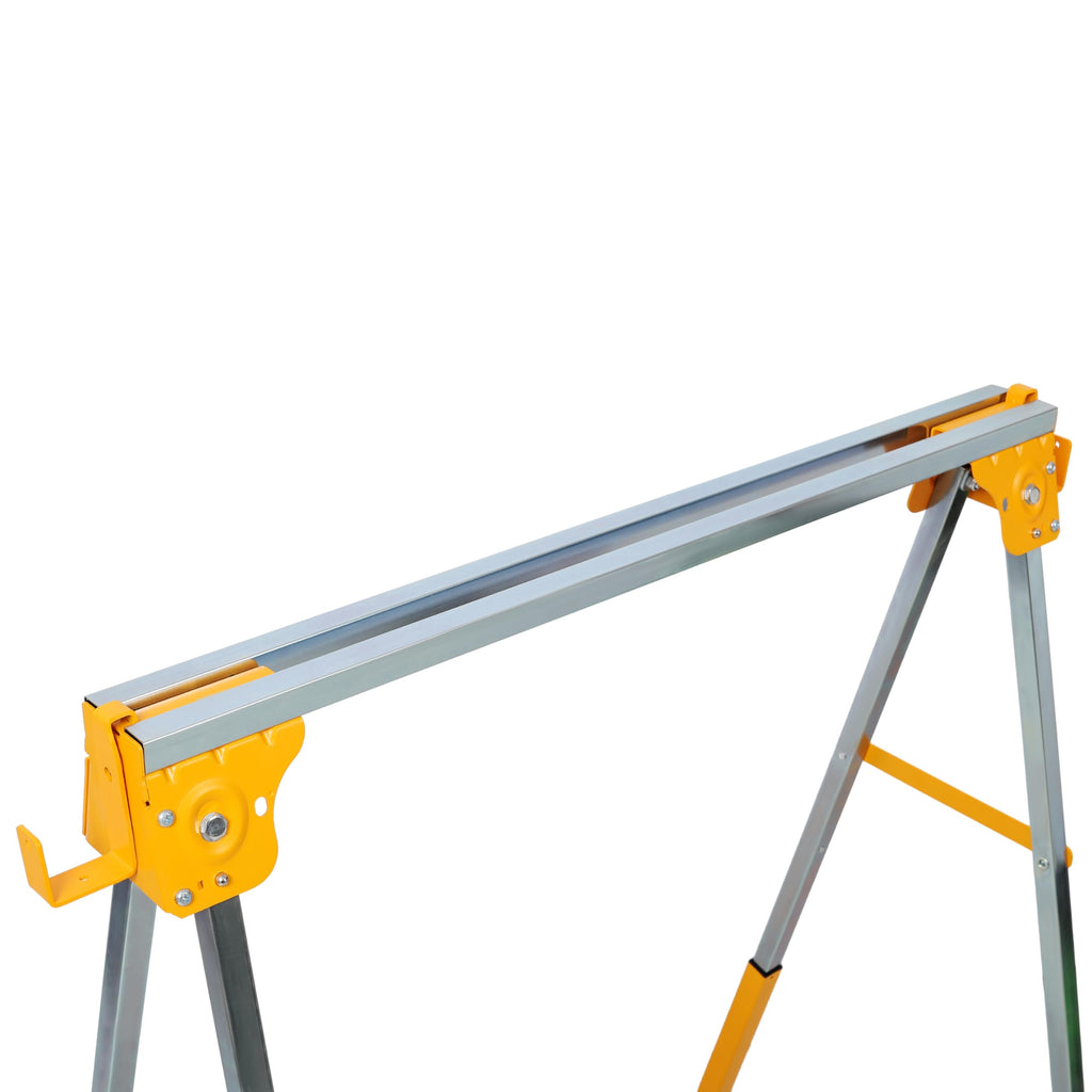 2 Pack Adjustable Height Steel Sawhorse D7379