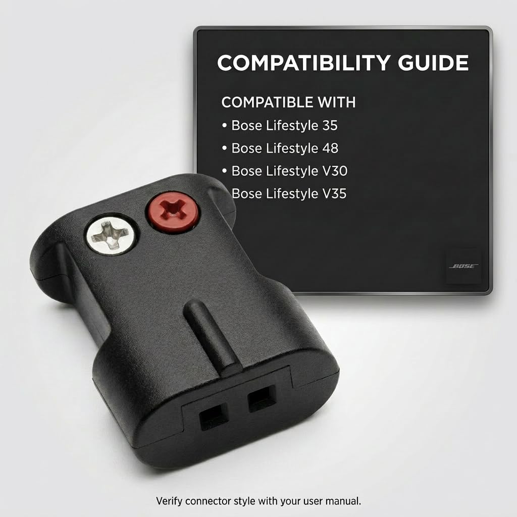 Bare Speaker Wire Adapter Black H556