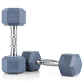 Set of 2 Rubber Dumbbell Weight N889786