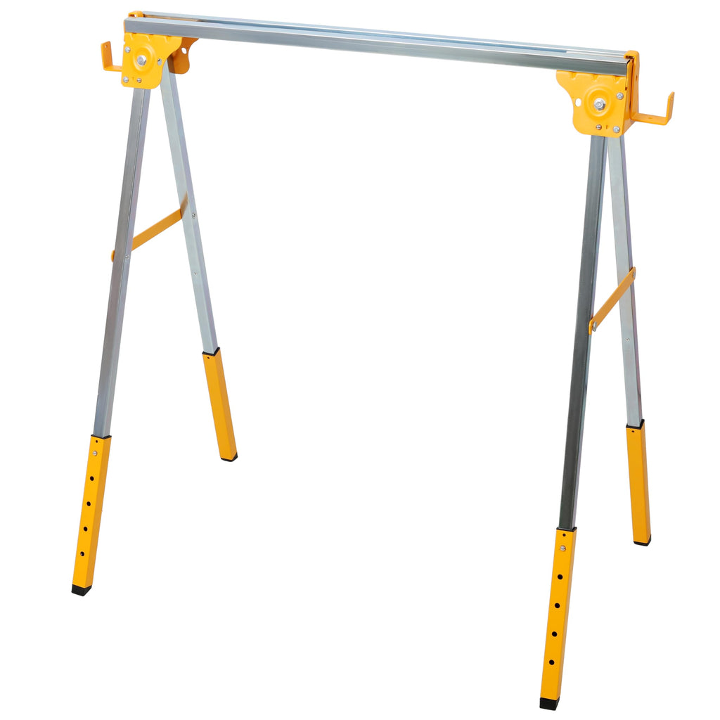 2 Pack Adjustable Height Steel Sawhorse D7379