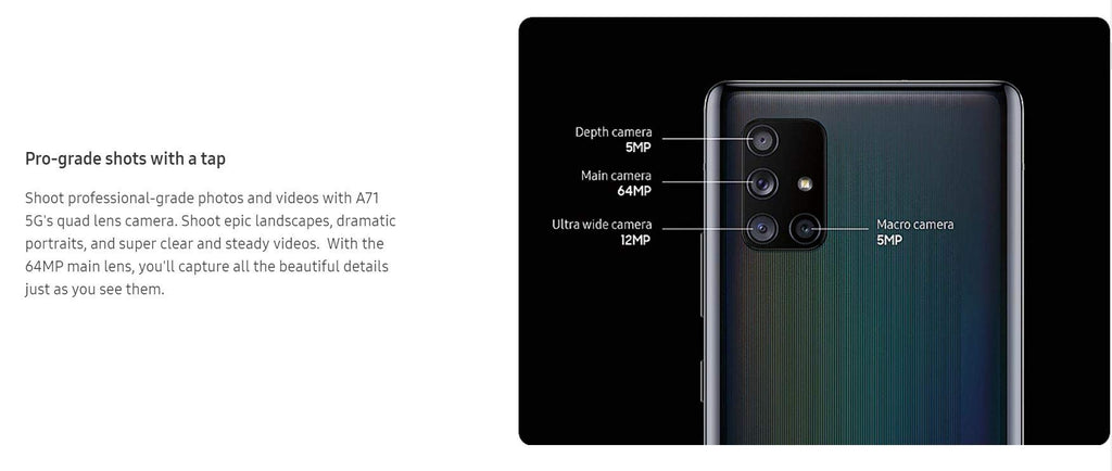 5G 128GB 6GB Prism Cube Black Smartphone K241970