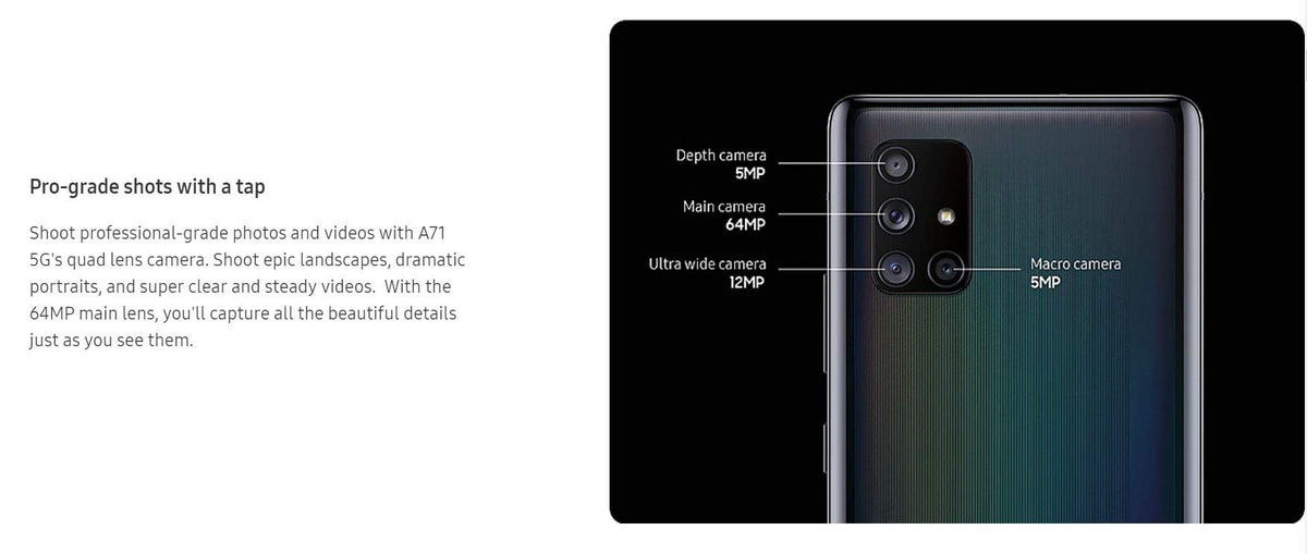 5G 128GB 6GB Prism Cube Black Smartphone K241970