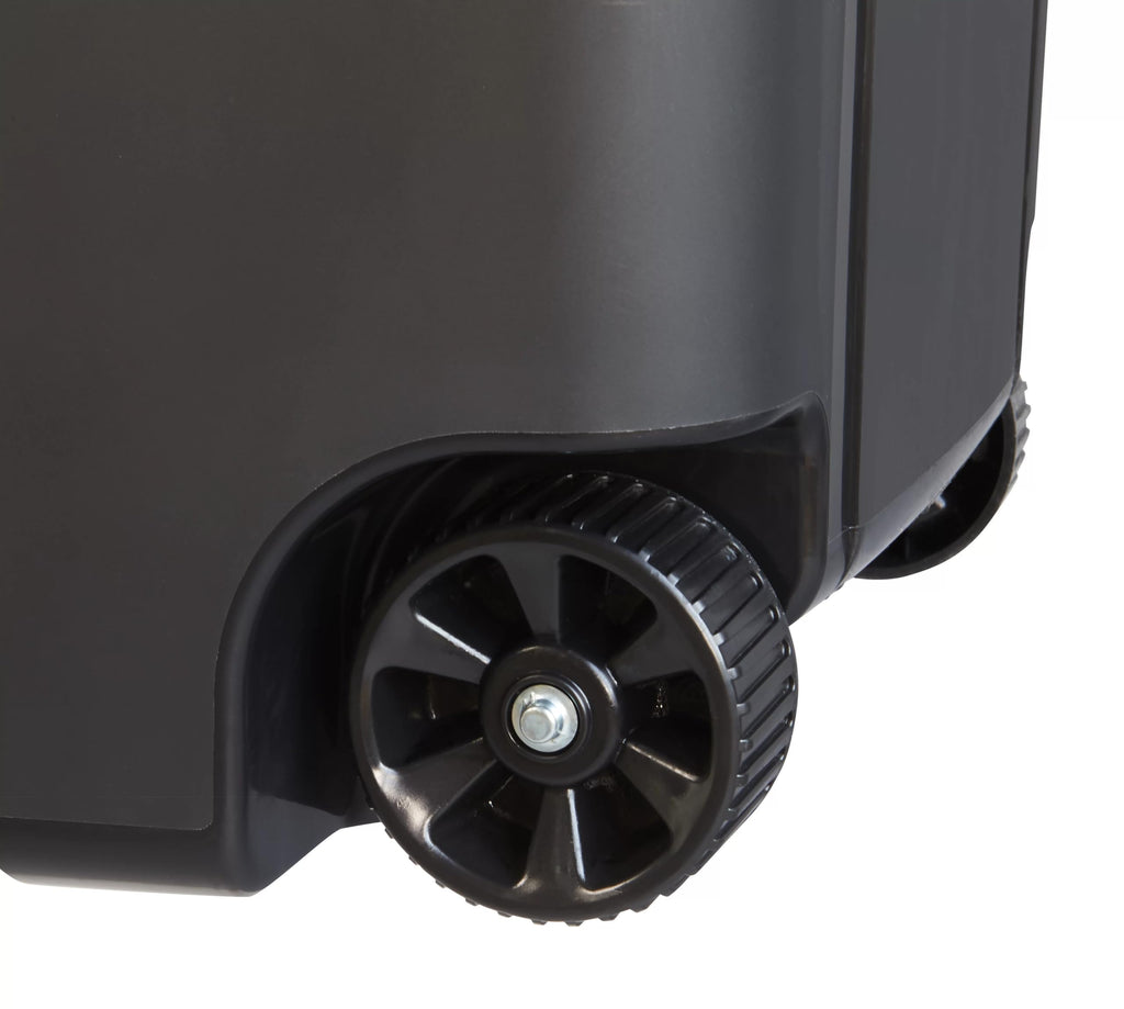 Black 45 Gallon Wheeled Plastic Garbage Can C199