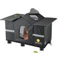 Weatherproof Large Insulated Outdoor Cat House with Roof Window D345823