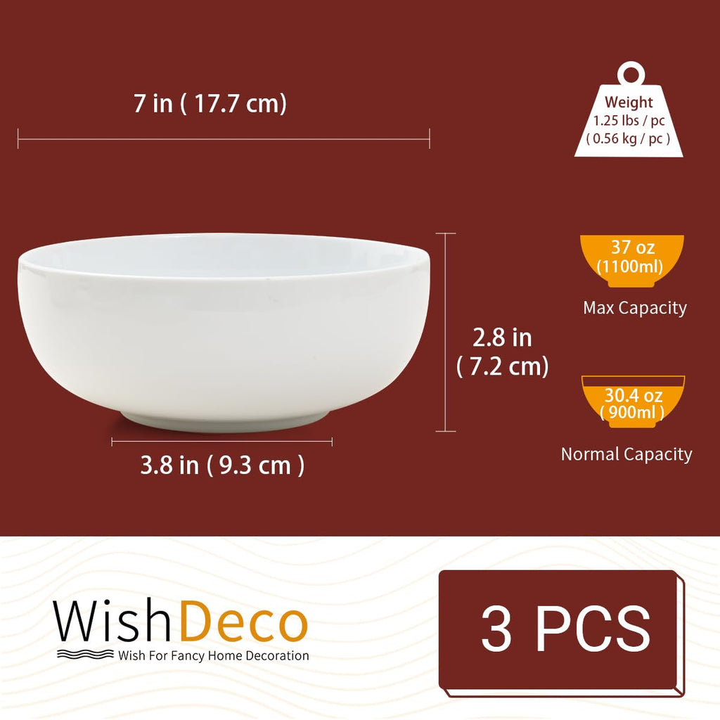 Ceramic Soup Bowls Set of 3 Z8403