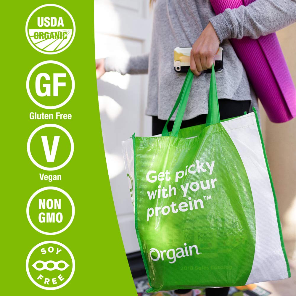 Organic Vegan Protein Powder Travel Packs Vanilla Bean and Chocolate Fudge 10 Packets Each G386239