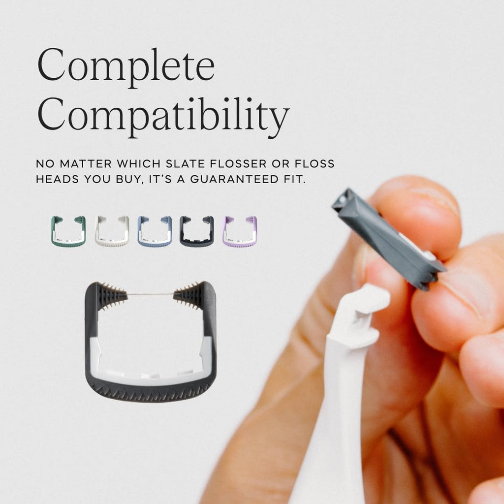 Black and White Reusable Floss Pick 2-Pack M729678