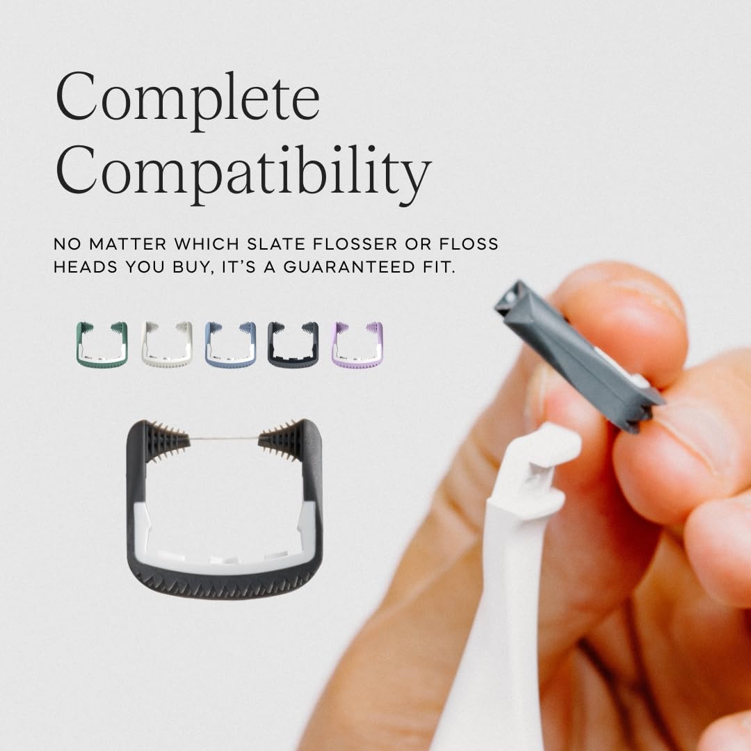 Black and White Reusable Floss Pick 2-Pack M729678