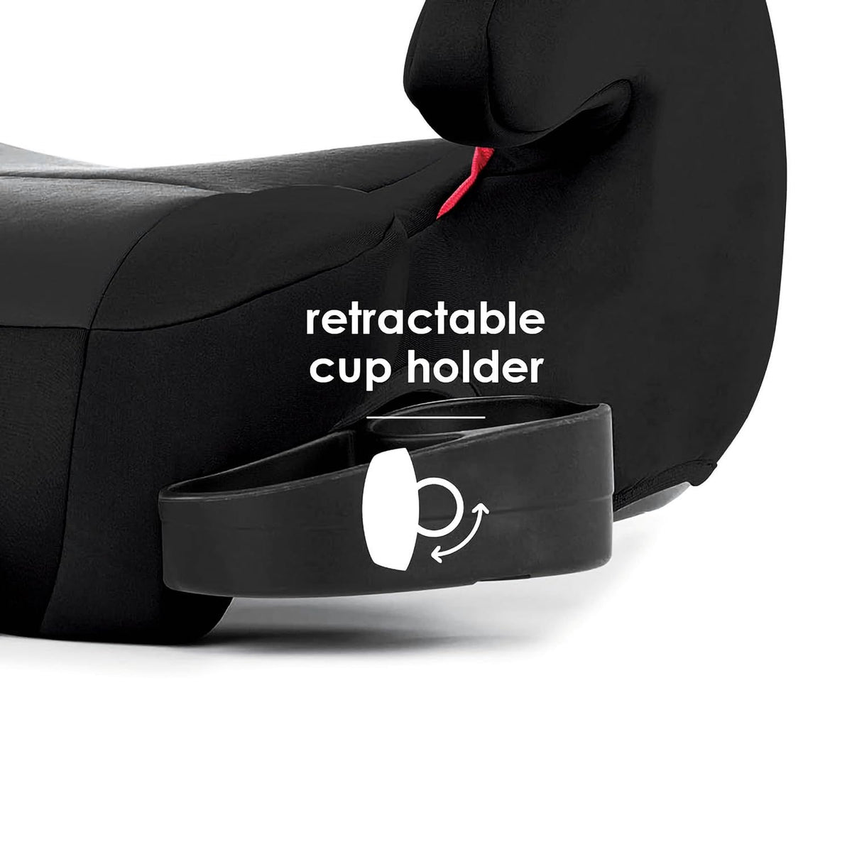 Black Backless Belt-Positioning Booster Car Seat I9322