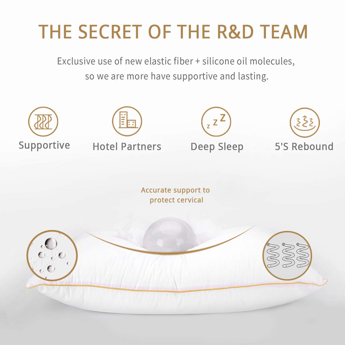 King Size Down Alternative Pillows Set of 2 I98604