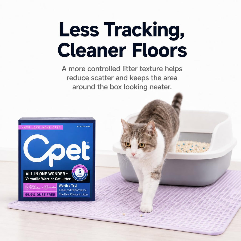 Tofu & Bentonite Mixed Cat Litter 18LB Lavender Scented Clumping F5405