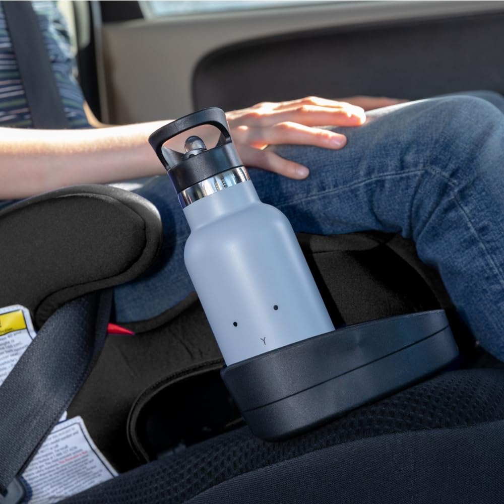 Black Backless Belt-Positioning Booster Car Seat I9322