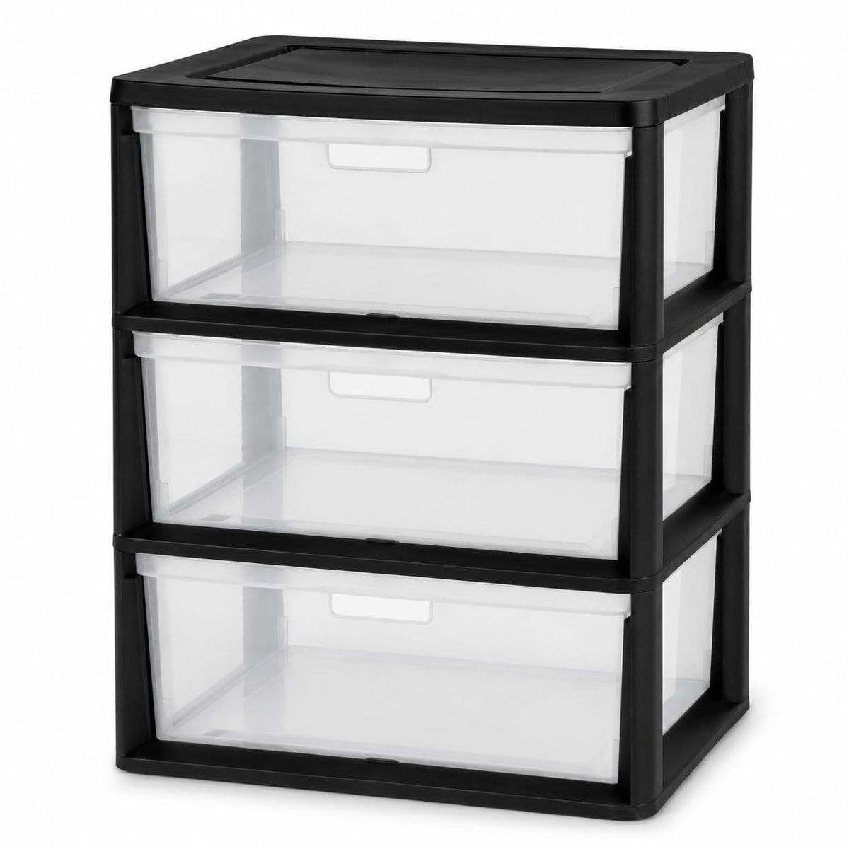 3 Drawer Storage Tower with Clear Bins O7143