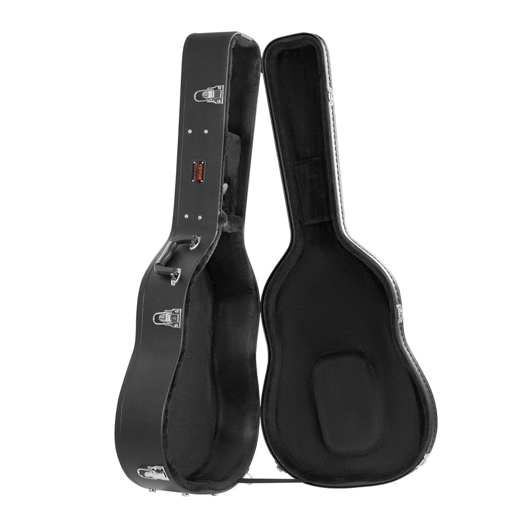 Black 43.31 in Gourd-Shaped Acoustic Guitar Hard Case S933