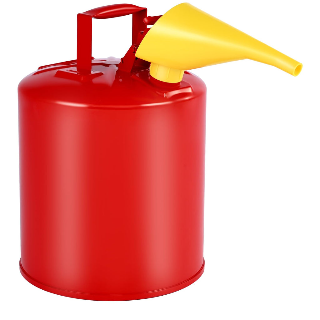 5 Gallon Red Metal Safety Gas Can with Flame Arrester V1864