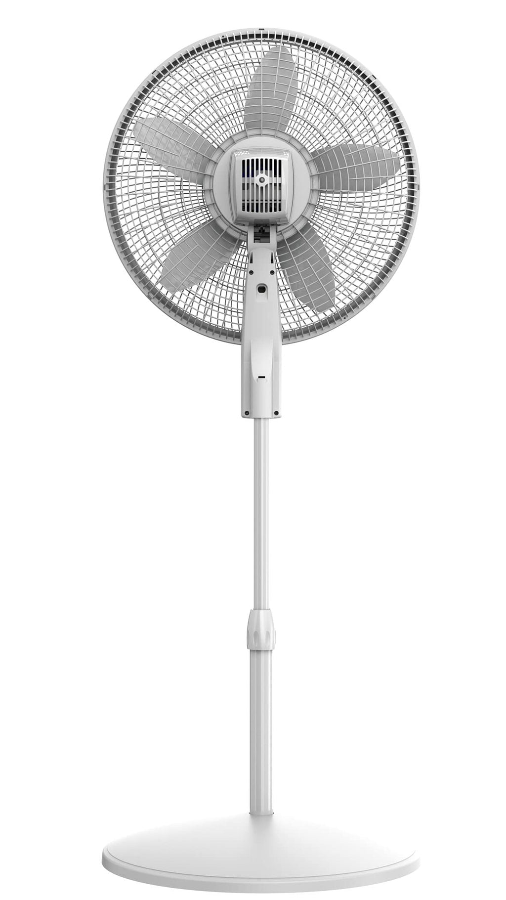 Oscillating Pedestal Fan with 12 Speeds, 8 Hour Timer, Adjustable Height, Remote Control, White L644