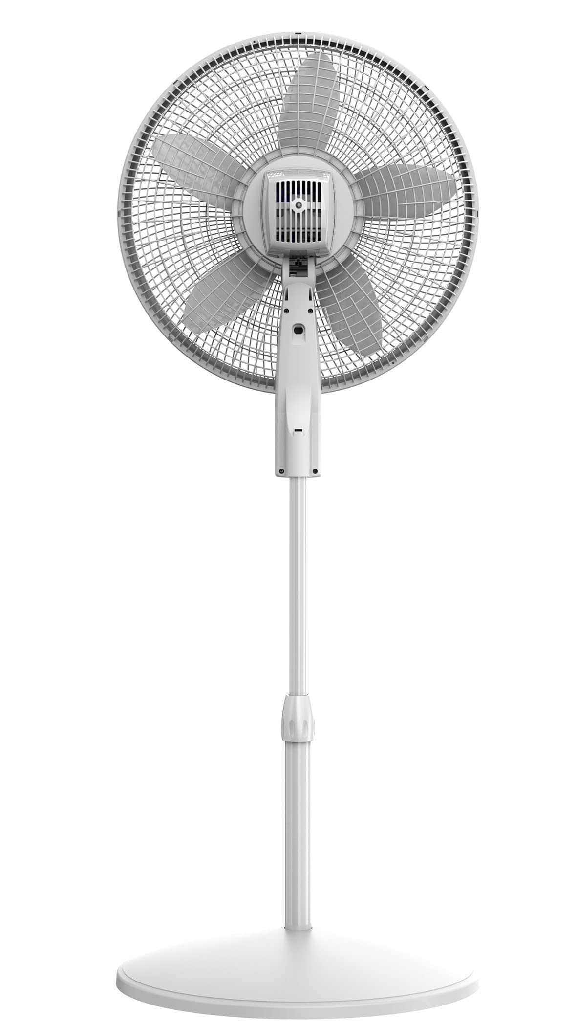 Oscillating Pedestal Fan with 12 Speeds, 8 Hour Timer, Adjustable Height, Remote Control, White L644