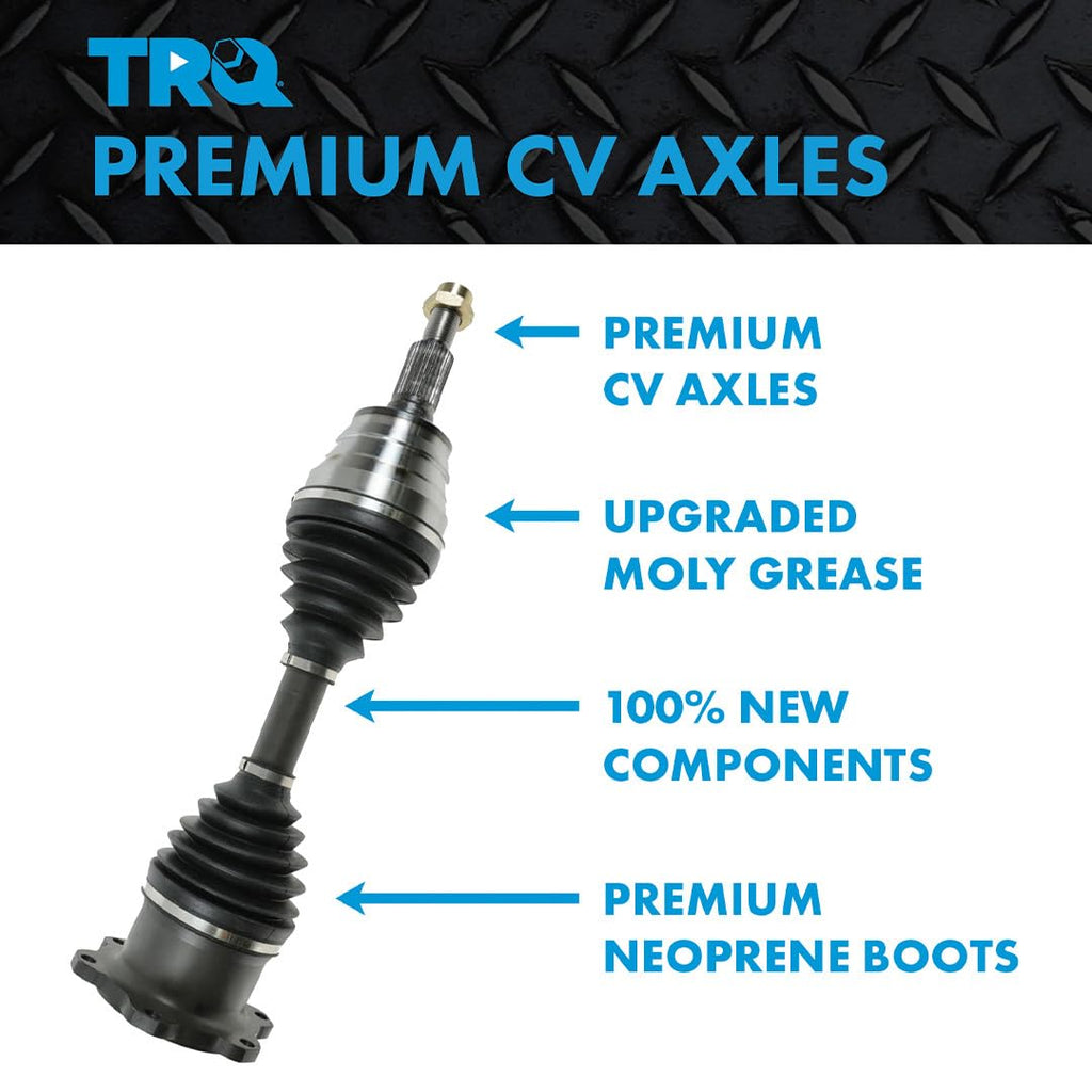 Front 2 Piece CV Axle Shaft Assembly Set X3628