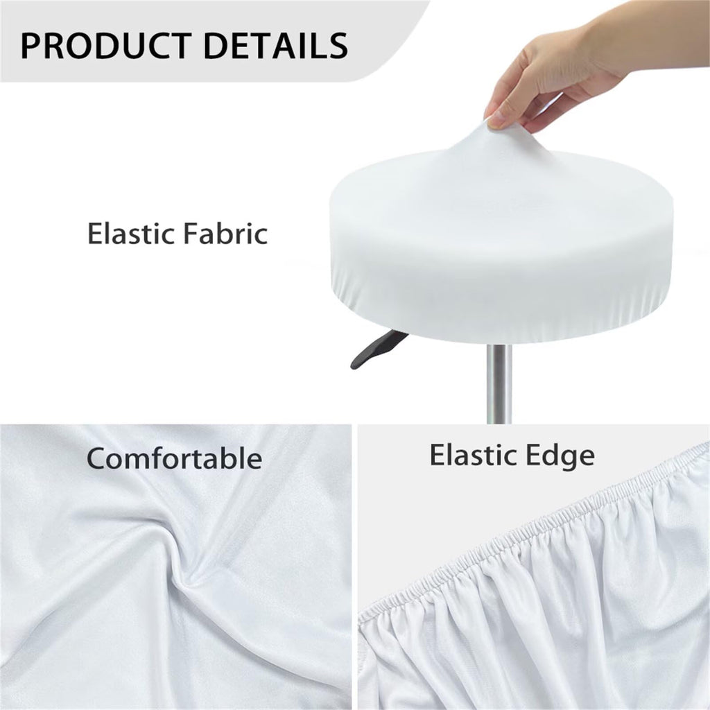 Teal Gold Marble 2 Pack Round Bar Stool Seat Cover F479095