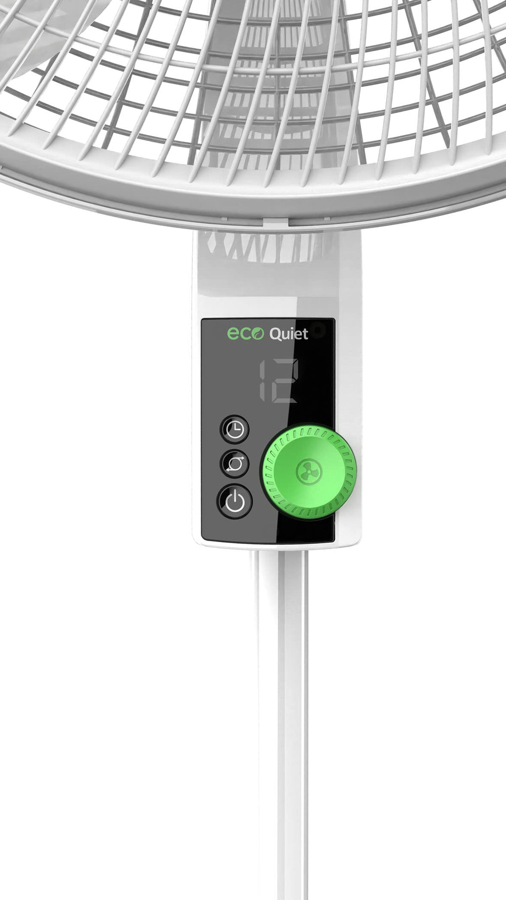 Oscillating Pedestal Fan with 12 Speeds, 8 Hour Timer, Adjustable Height, Remote Control, White L644