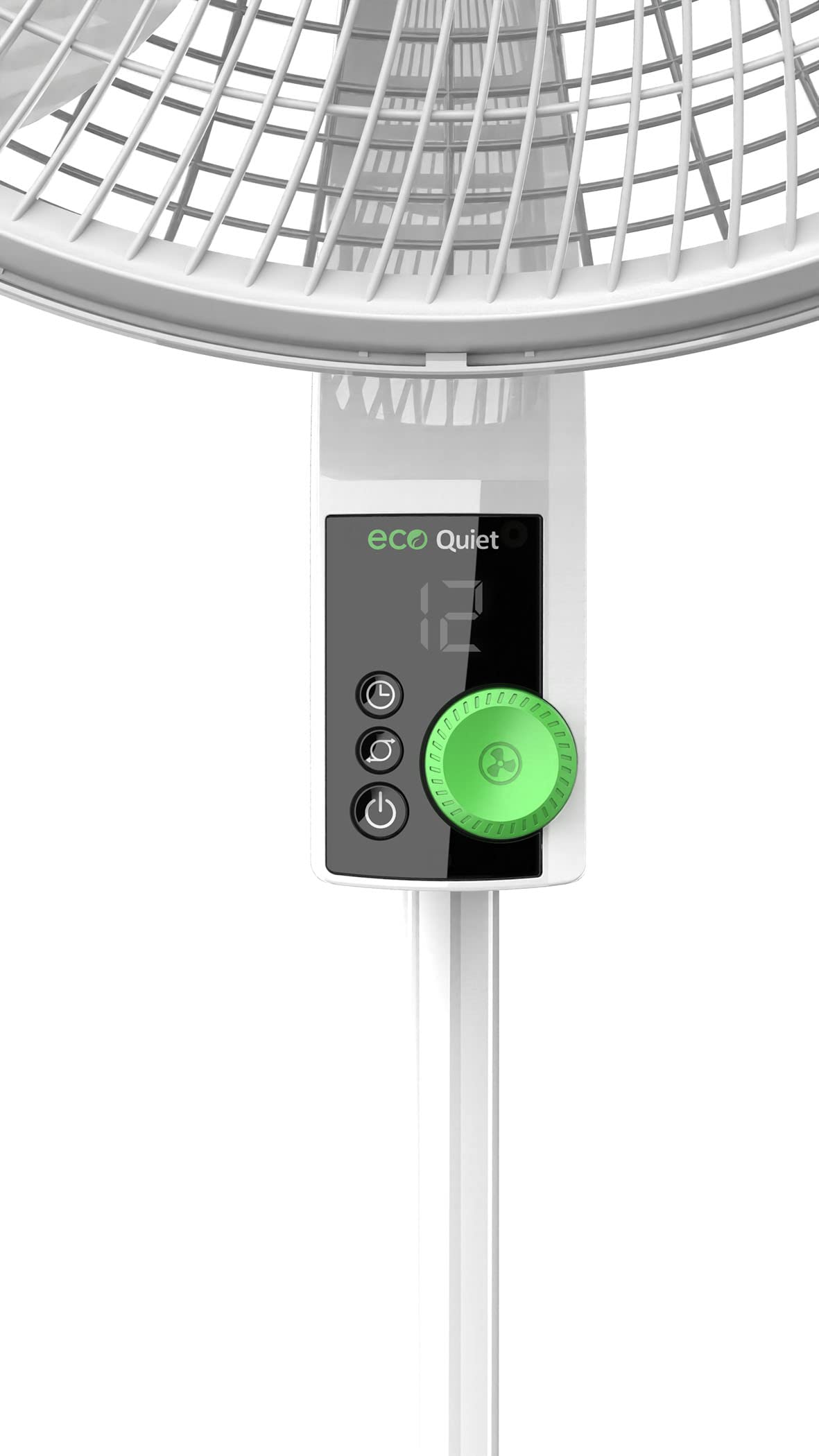 Oscillating Pedestal Fan with 12 Speeds, 8 Hour Timer, Adjustable Height, Remote Control, White L644