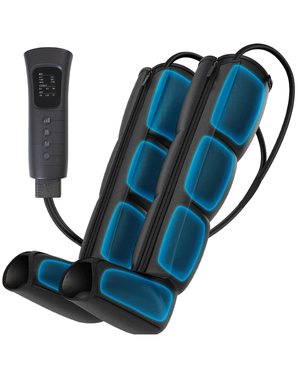 Leg Air Compression Massager with Zipper Boots 6 Modes C137912