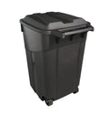 Black 45 Gallon Wheeled Plastic Garbage Can C199