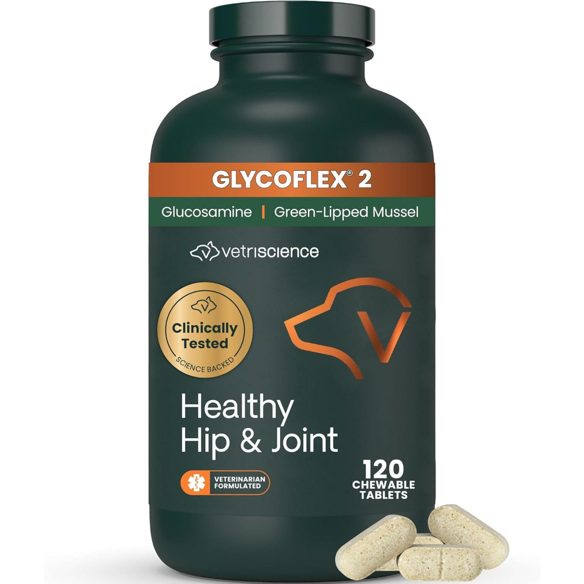 Chicken Hip & Joint Tablets for Dogs, 120 Count Q79292