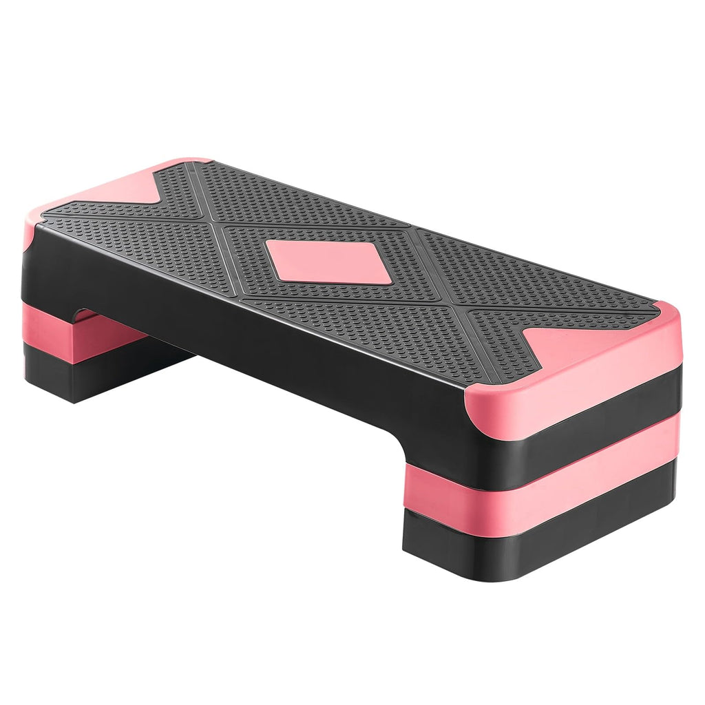 Adjustable Non Slip Aerobic Step Platform with 4 Risers H456
