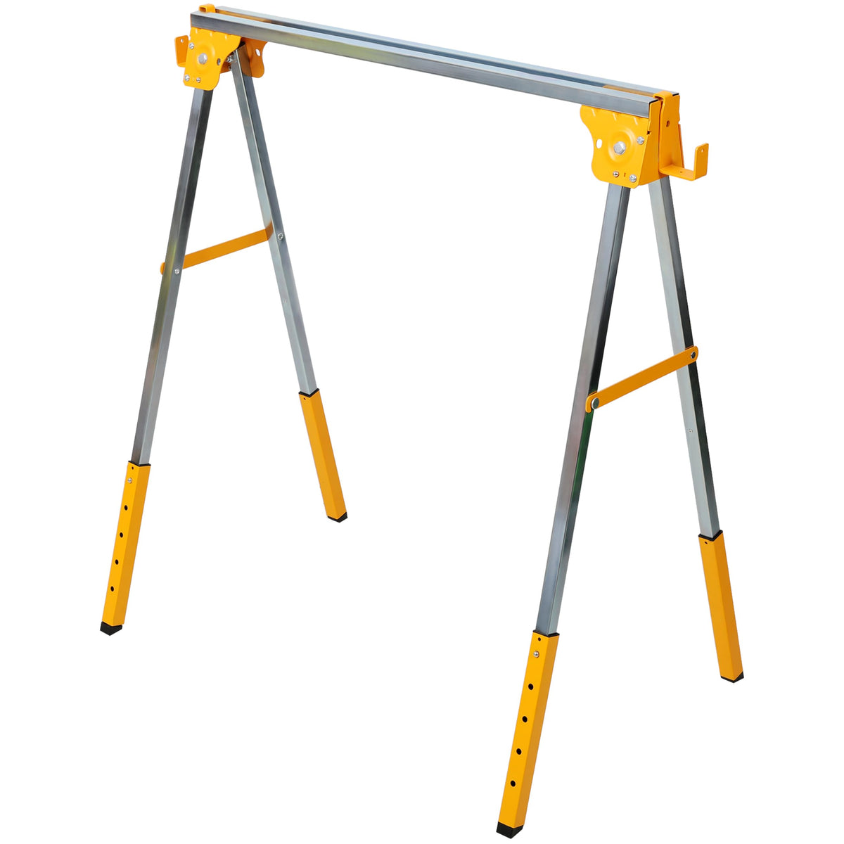 2 Pack Adjustable Height Steel Sawhorse D7379