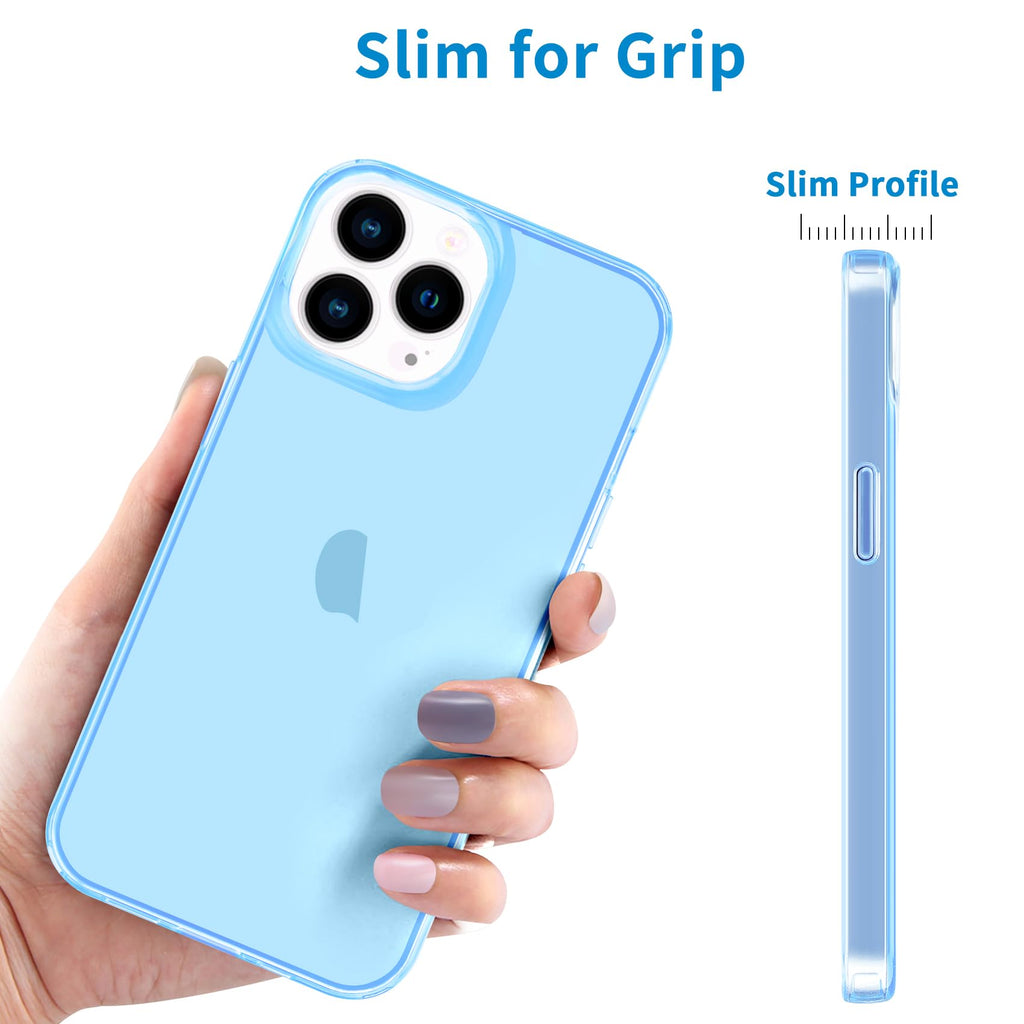 Clear Soft Shockproof Slim Thin Blue Phone Case N6541