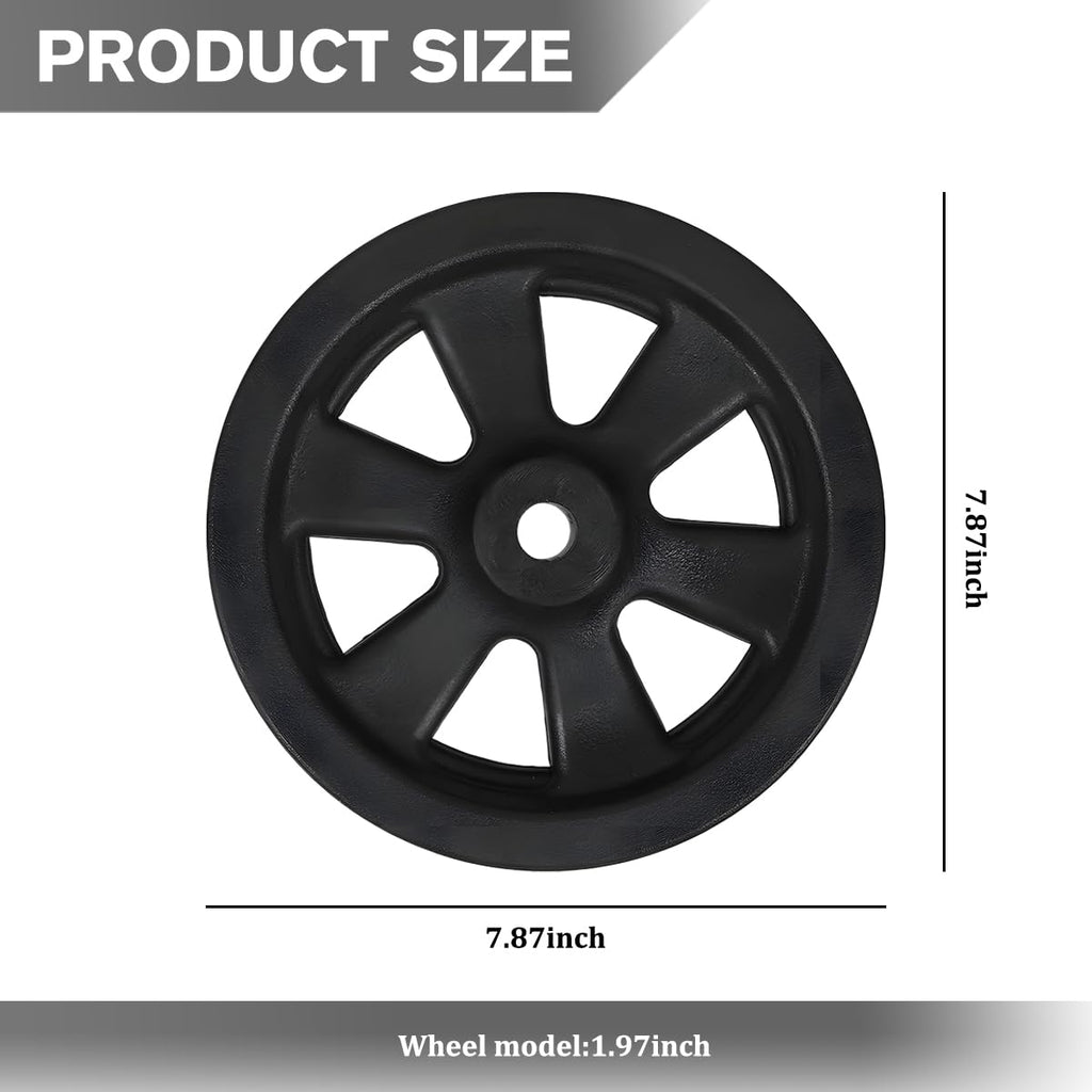 8 Inch Nylon Trailer Jack Caster Wheel with Bolt and Nut Z78082