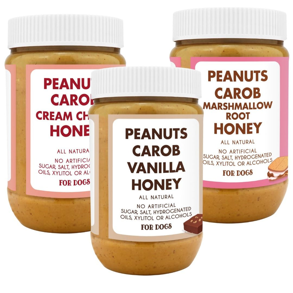 Red Velvet Brownie Butter S'Mores Natural Dog Peanut Butter Set of 3 G20344