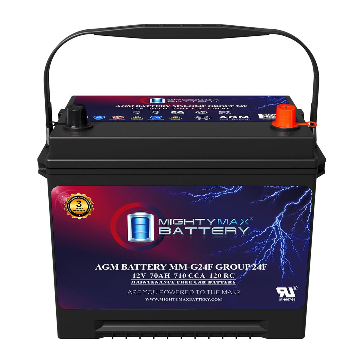 12V 70Ah AGM Replacement Battery W87147