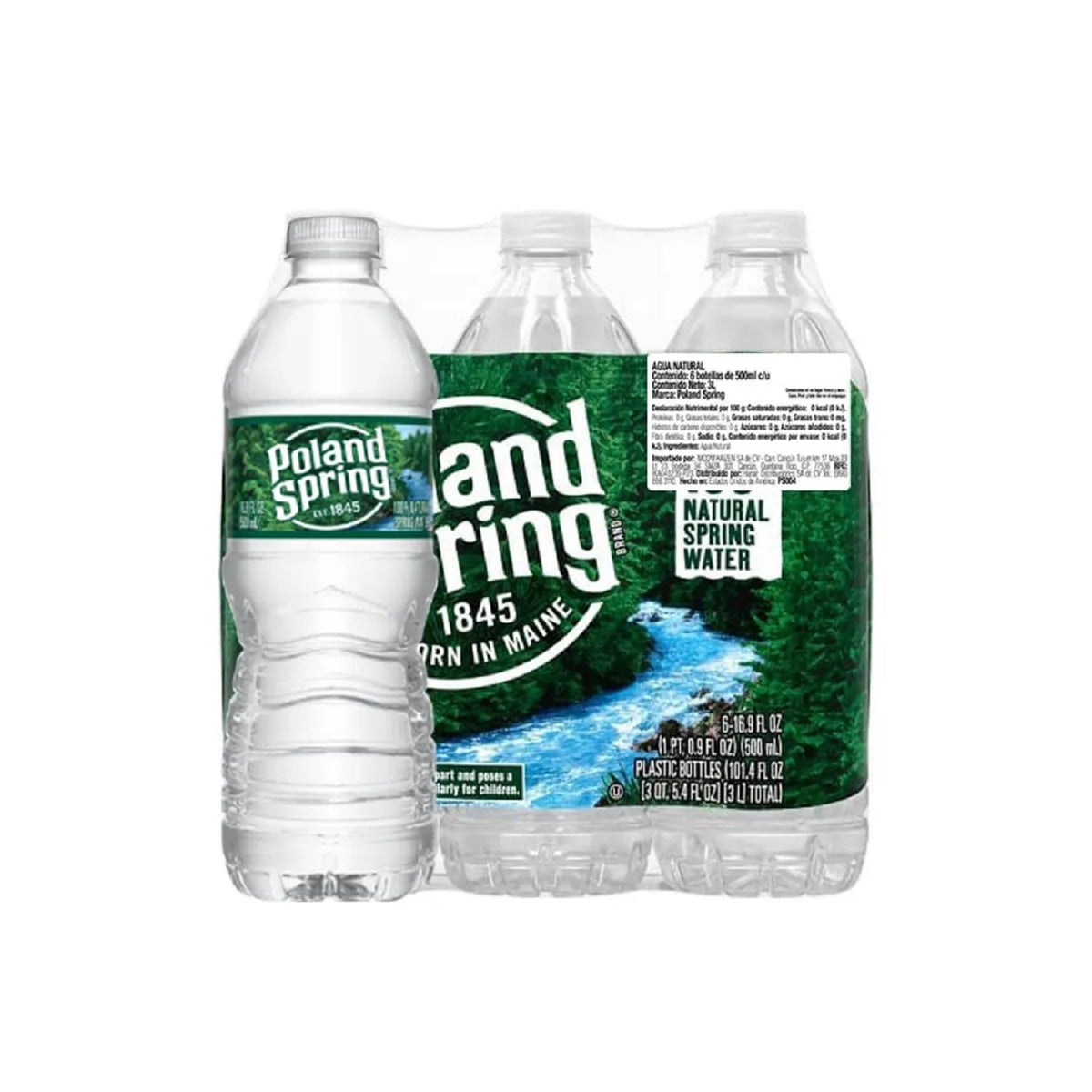 Sparkling Natural Spring Water 16.9-ounce 6 Count Q790