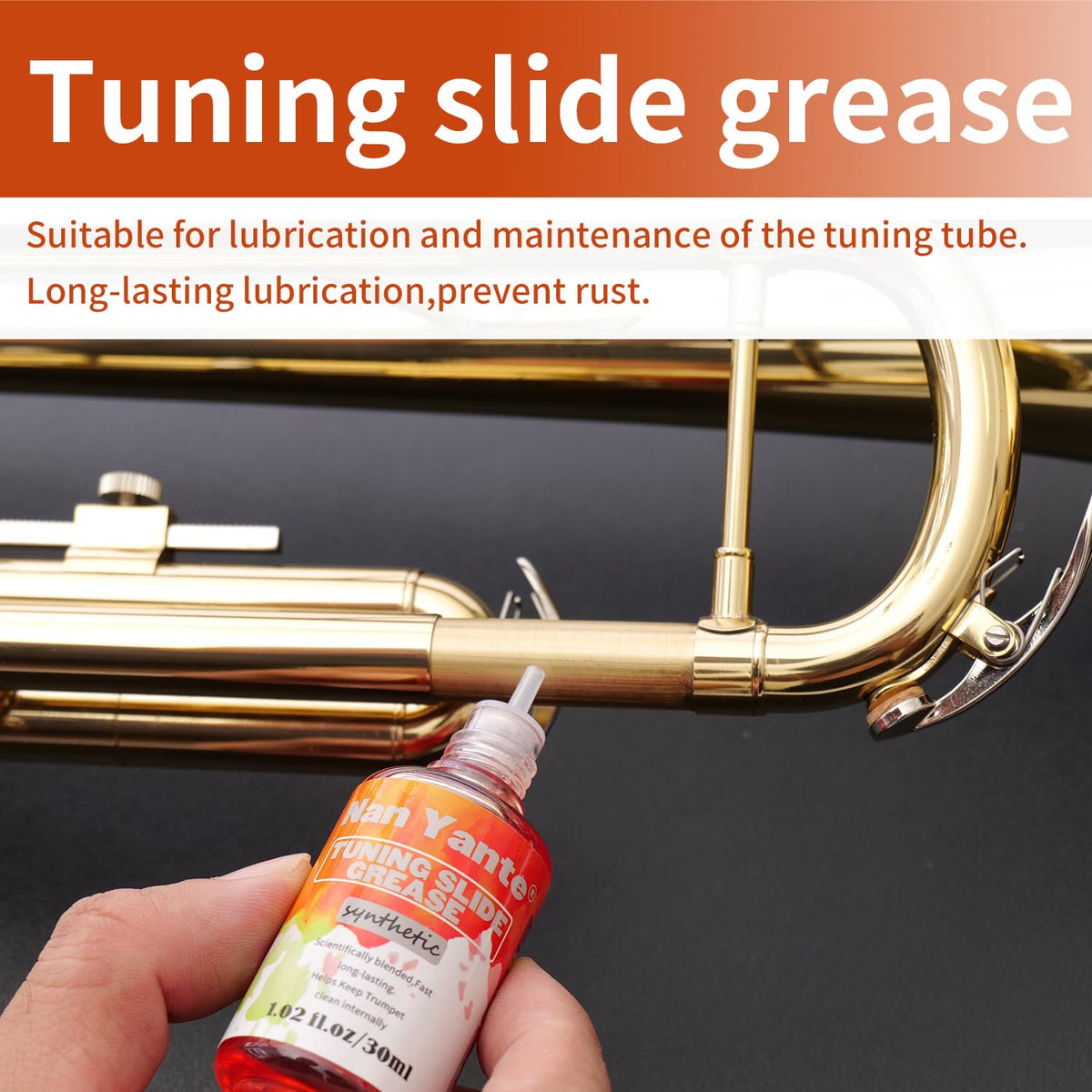 7-in-1 Trumpet Cleaning Kit with Valve Oil, Slide Grease & Snake Brush V274