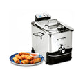 Electric Deep Fryer with Basket and Lid, Stainless Steel, 1700W G30120