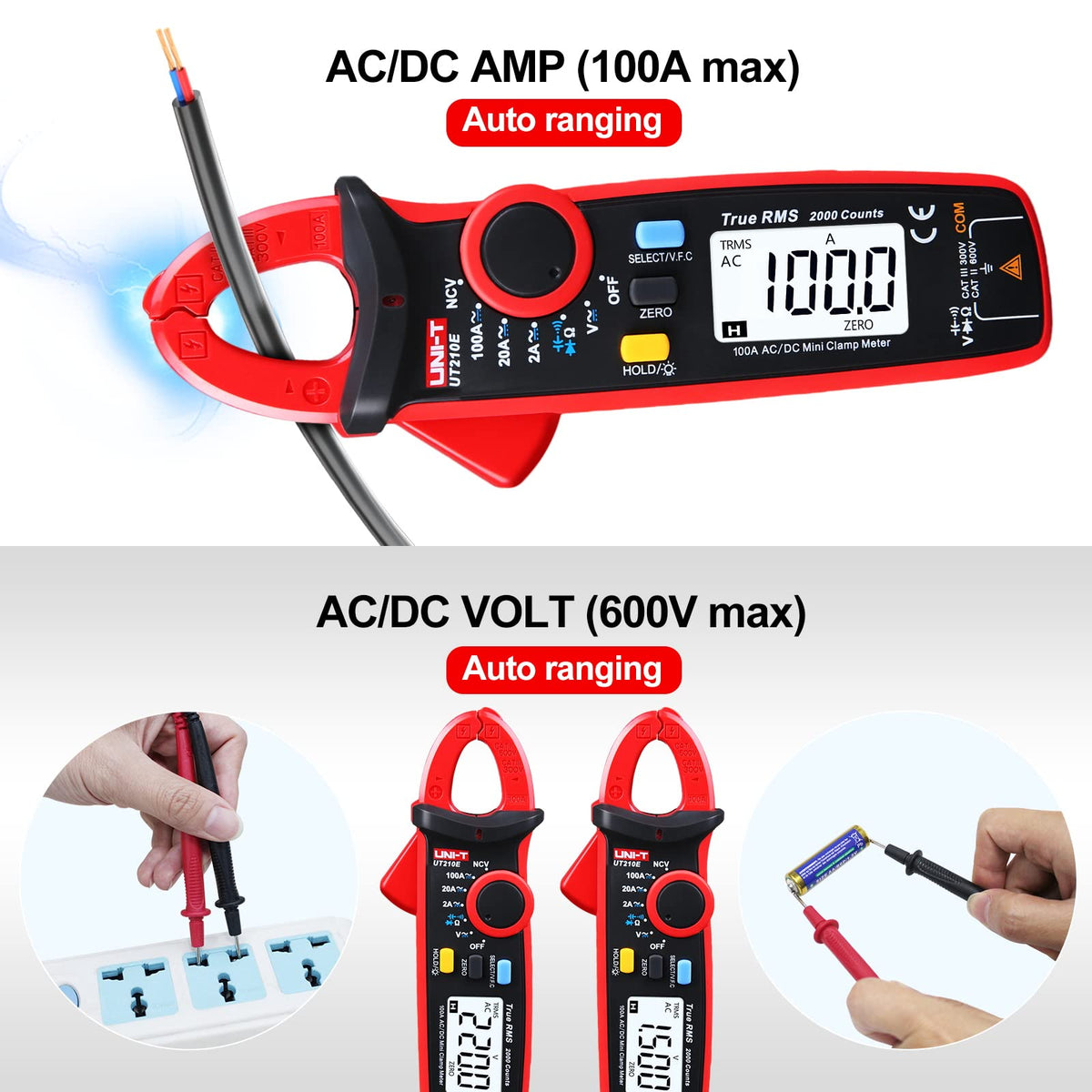 Digital Clamp Meter Multimeter D4012