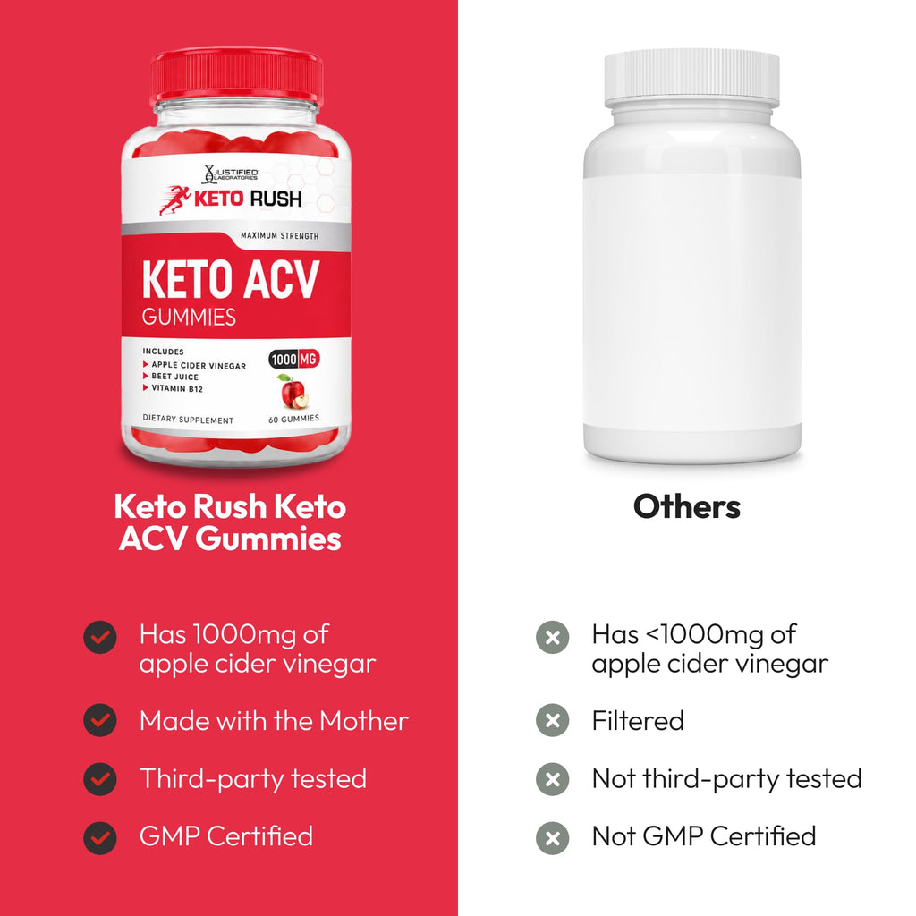 Keto ACV Gummies 1000 mg 60 Count Pack of 2 Vegan Gluten Free P129
