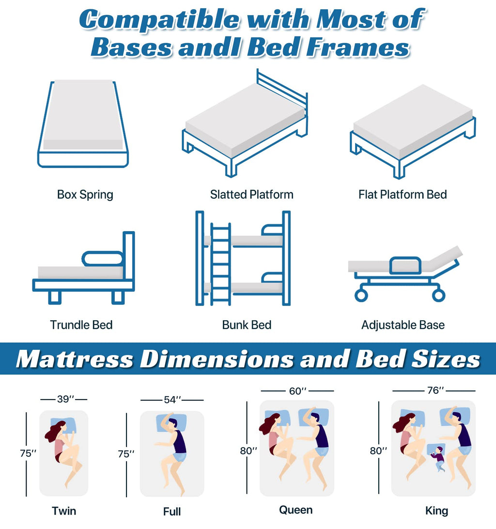Twin Size 6 Inch Gel Memory Foam Mattress T797
